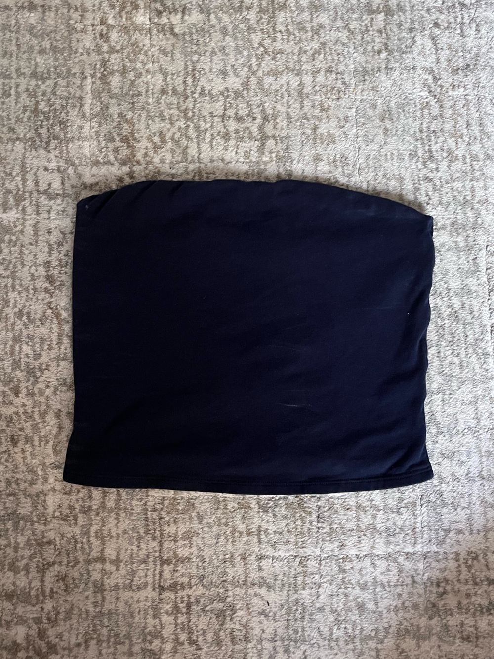Garage Navy Blue Strapless Tube Top